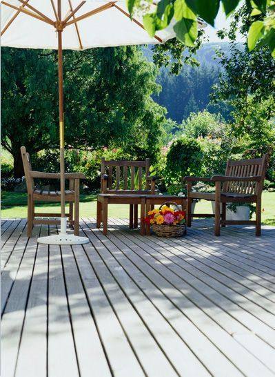 Modern low-maintenance composite deck boards